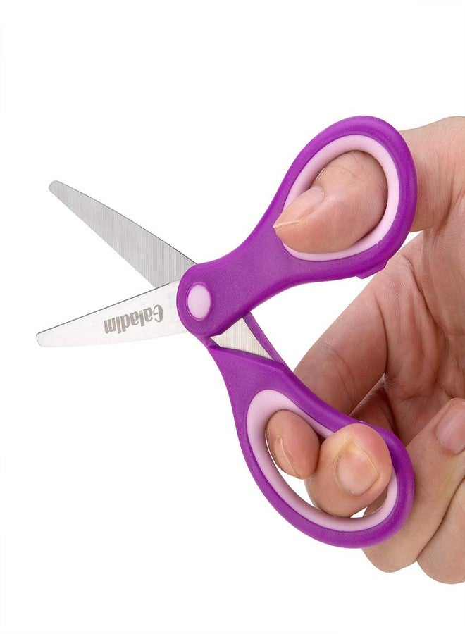 Galadim Kids Scissors (48 Count Teacher Pack, Rounded-tip, 5.5 Inch) - 5.5’’ Soft Touch Blunt School Student Scissors Shears GD-016-R-P (Pack of 48) - Image 4